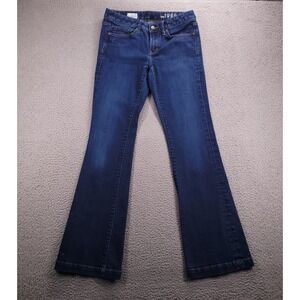 GAP 1969 Jeans Size 27 Long Lean Trouser Low Rise Medium Wash Denim 28x31